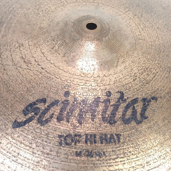 Zildjian 14"Scimitar Hi-Hats Cymbals Set Pair B8 Pre-ZBT Era 1230/1260g Vintage