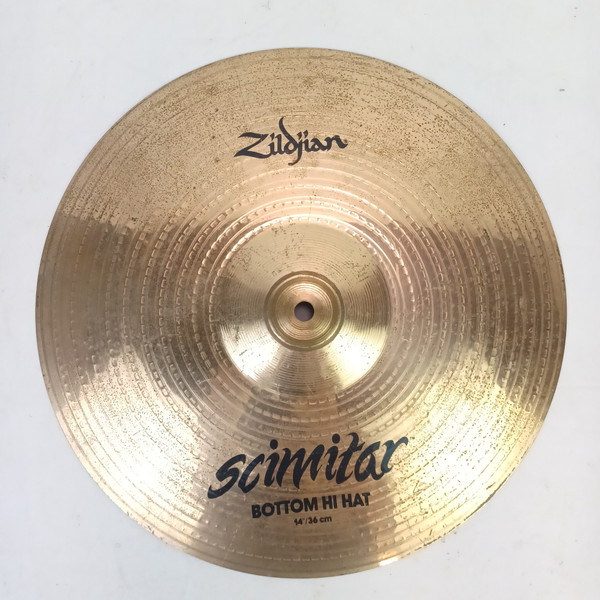 Zildjian 14"Scimitar Hi-Hats Cymbals Set Pair B8 Pre-ZBT Era 1230/1260g Vintage