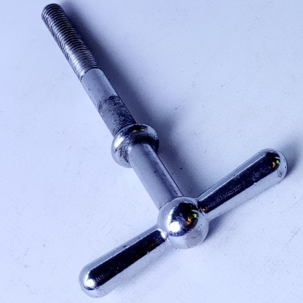 Ludwig 3" Timpani Tension Rod T Tensioner Thumb-Key Drum Handle 5/16"-18 USA 60s