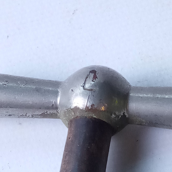 Ludwig 2.5"Nickel Timpani Tension Rod T Tensioner Thumb-Key Drum Handle 5/16"-18