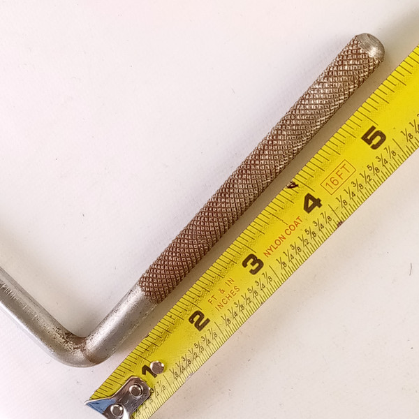 Slingerland 3/8x10.25"Cymbal L-Arm Rod Nickel Vintage 50s Bass Drum Mount Holder