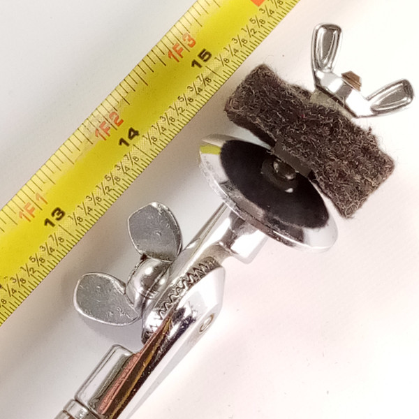 Ludwig Cymbal L-Arm #1371 Telescoping Pre-1967 Vintage Chrome 3/8" Super Classic