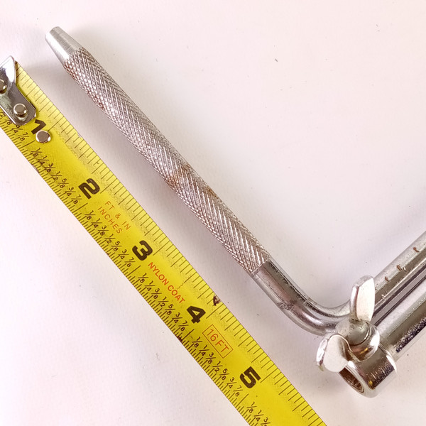 Ludwig Cymbal L-Arm #1371 Telescoping Pre-1967 Vintage Chrome 3/8" Super Classic