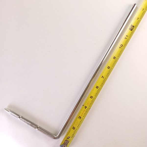 Tama Cymbal L-Arm Rod Chrome Bass Drum Straight Knurling 3/8x5.5x14"Vintage 70s