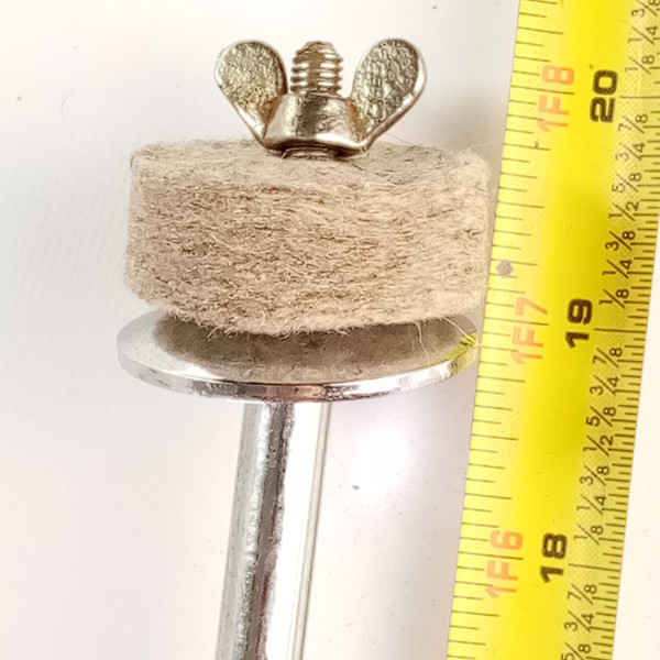 Straight Knurling 3/8x2.75"x20"Cymbal L-Arm Rod Chrome Bass Drum Mount Holder US