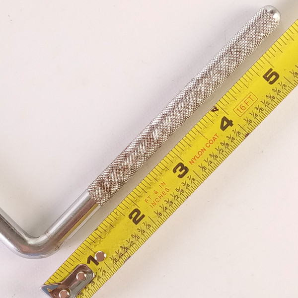 Diamond Knurling 3/8x5"x10"Cymbal L-Arm Rod Chrome Bass Drum Mount Holder Japan?