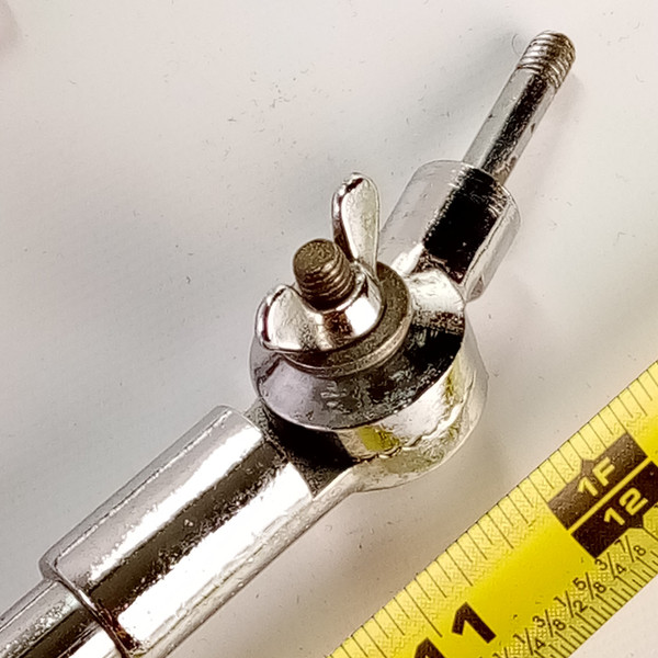 Premier 3/8x6.5"x14"Cymbal L-Arm Chrome Bass Drum Mount Holder Stand Vintage 70s