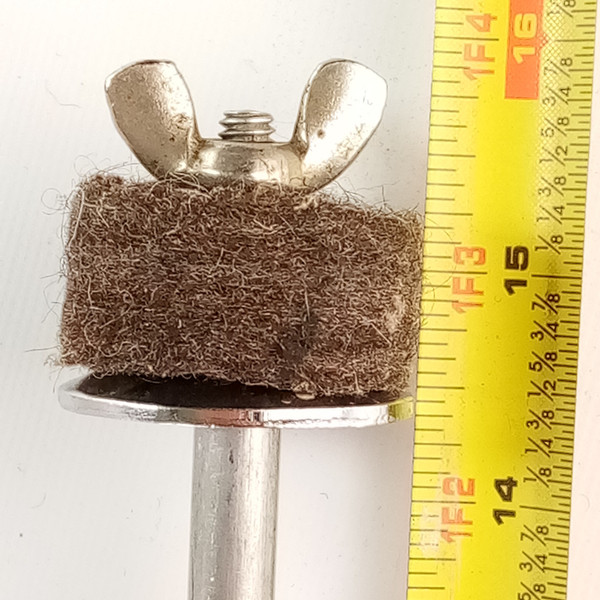 Ludwig WFL 3/8x6x13"Cymbal L-Arm Rod Aluminum Vintage40s Bass Drum Mount Holder