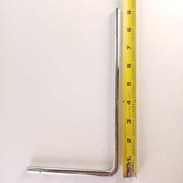 Premier 3/8x5x9"Cymbal L-Arm Rod Chrome Vintage 60s Bass Drum Mount Holder