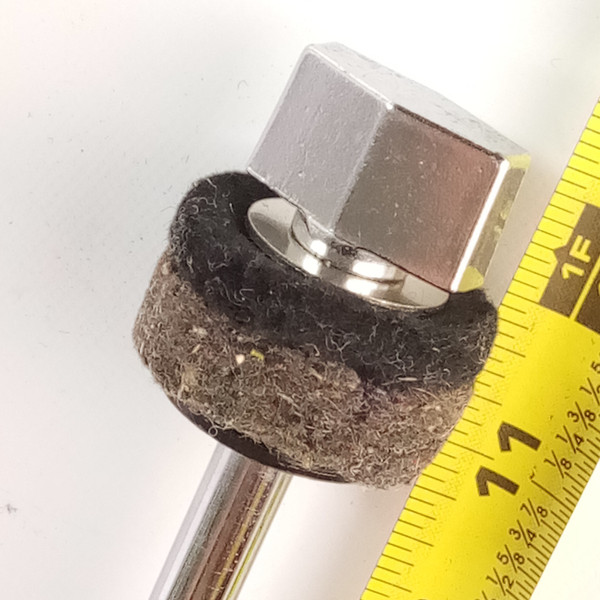 1/4x20 Threaded Straight Cymbal Arm Rod Chrome Stand Part