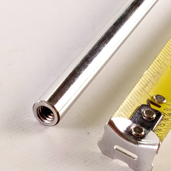 1/4x20 Threaded Straight Cymbal Arm Rod Chrome Stand Part
