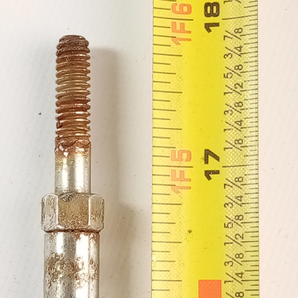 Ludwig 18" Straight Cymbal Arm Disappearing Rod Chrome Hex Top Vintage 70s USA