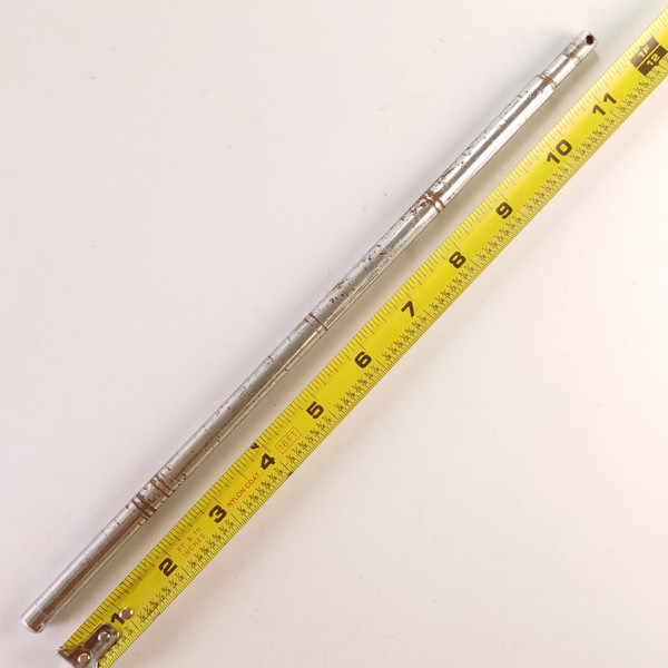 3/8x11 5/8" Straight Disappearing Spur/Cymbal Arm Rod Chrome Stand Part 5/16"top