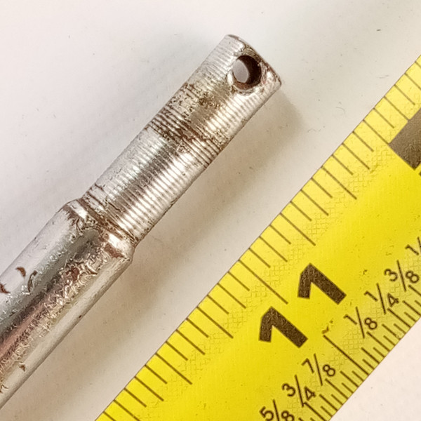 3/8x11 5/8" Straight Disappearing Spur/Cymbal Arm Rod Chrome Stand Part 5/16"top