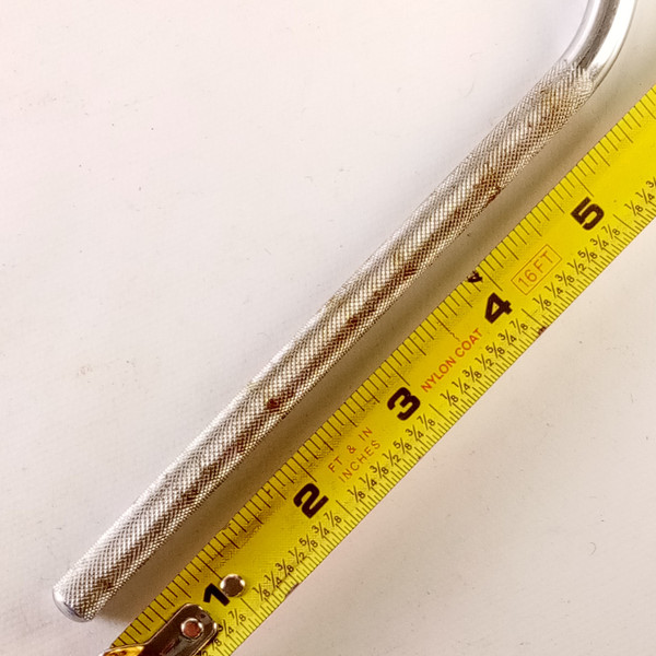 Diamond Knurling 3/8x12"Cymbal Angled Arm Rod Chrome Bass Drum Mount Holder