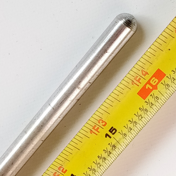 Slingerland 3/8"x16.25"Straight Floor Tom Drum Leg Nickel Vintage 50s Radio King