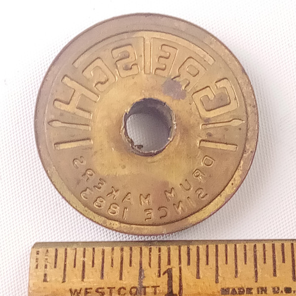 Gretsch Snare Drum Round Badge Thick Sticks 60s Vintage Renown Brooklyn +Grommet