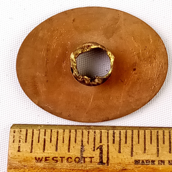 *Ludwig & Ludwig 20s Chicago,IL Oval Badge Brass Snare/Bass Drum +OG Grommet USA