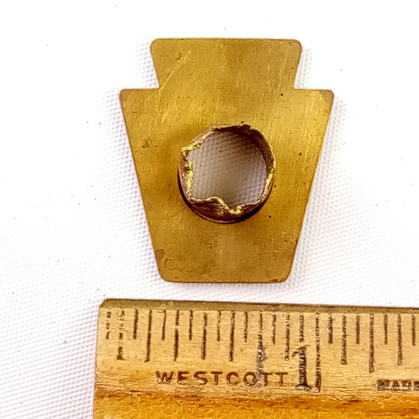 Ludwig #504653 Keystone Badge 1967 Brass Vintage Snare/Tom/Bass Drum +OG Grommet