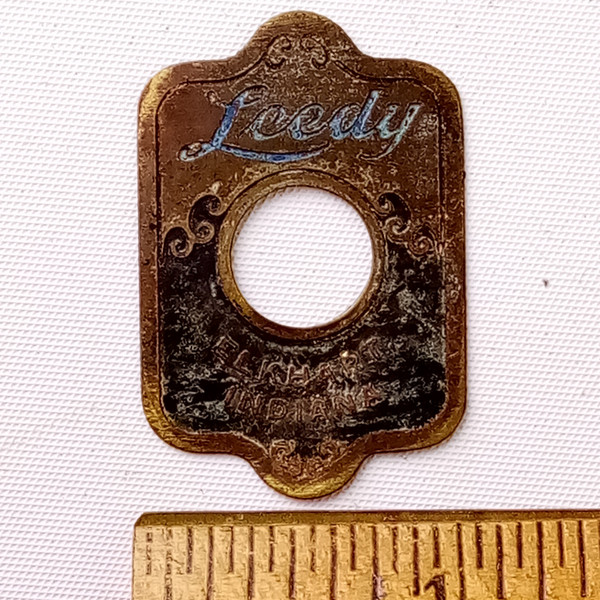 Leedy 1946-8"Elkhart Indiana"Blue/Brass Badge Snare/Bass/Tom Drum Vintage40s USA