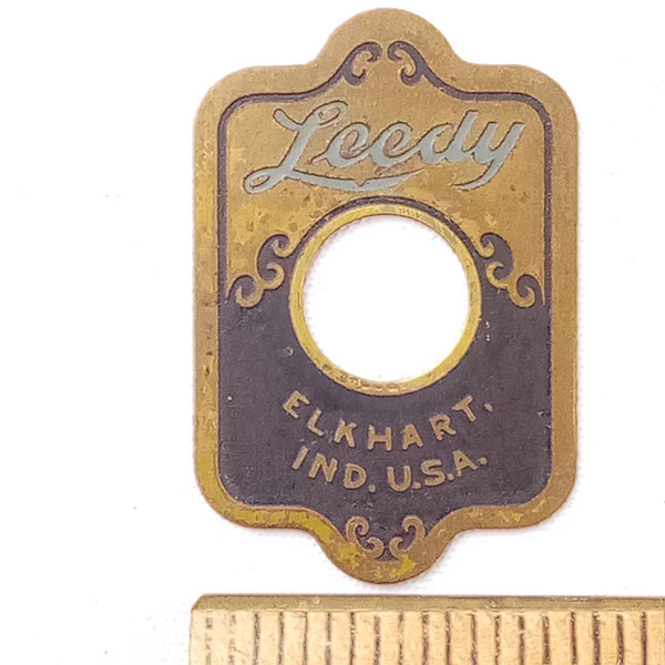 Leedy "Elkhart,Ind USA"Blue/Brass Badge 1930-40s Snare/Bass/Tom Drum Vintage USA