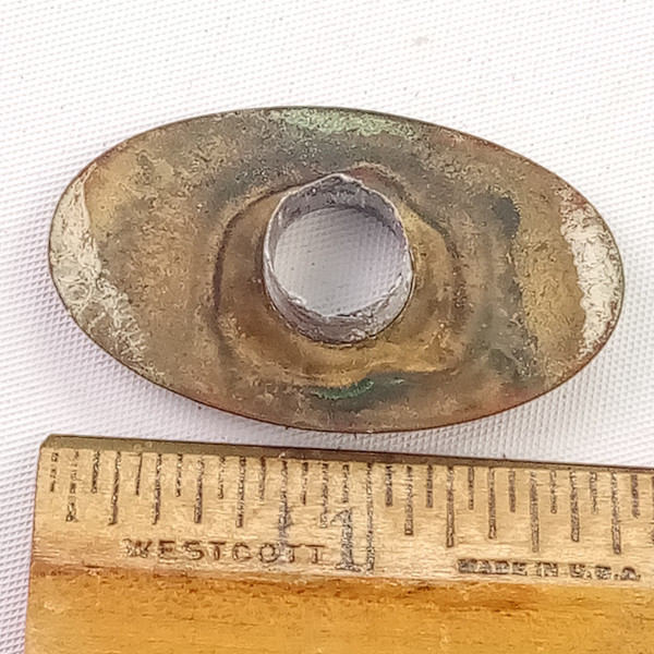 Slingerland Black/Brass 1959-'61 Chicago Badge Snare/Bass Drum +Aluminum Grommet