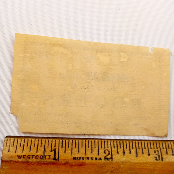 Rogers #13749 Holiday Interior Paper Label Tag Cleveland, OH Snare/Tom/Bass Drum