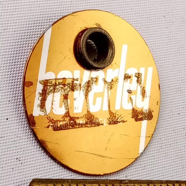 Beverley Brass/White Made In England Badge Vintage60 Premier Bass/Snare/Tom Drum