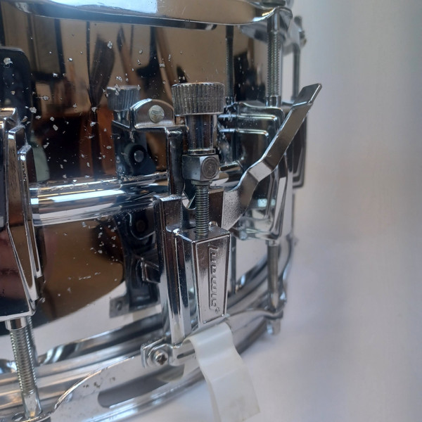 Ludwig 402 Supraphonic 6.5x14" #3004064 Snare Drum Blue/Olive Badge Vintage 1983