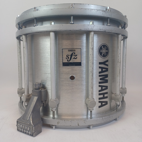 Yamaha 12x14"SFZ 9214U Brushed Chrome Marching Snare Drum Japan Die-Cast Rims
