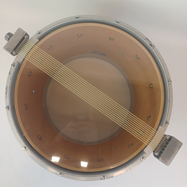 Yamaha 12x14"SFZ 9214U Brushed Chrome Marching Snare Drum Japan Die-Cast Rims