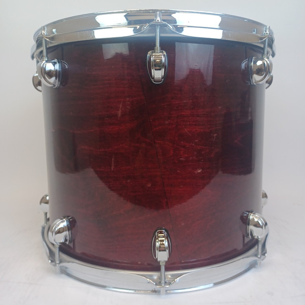 Premier 12x14"Rosewood XPK Tom Drum Vintage 90s Made In England 7Ply Birch Shell