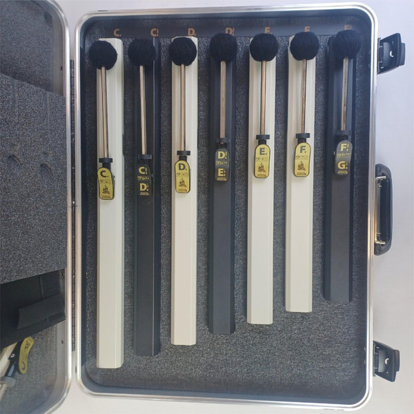 Schulmerich 3rd Octave Melody Chimes C4-F#4+G#6-C7 +Hardshell Case Set