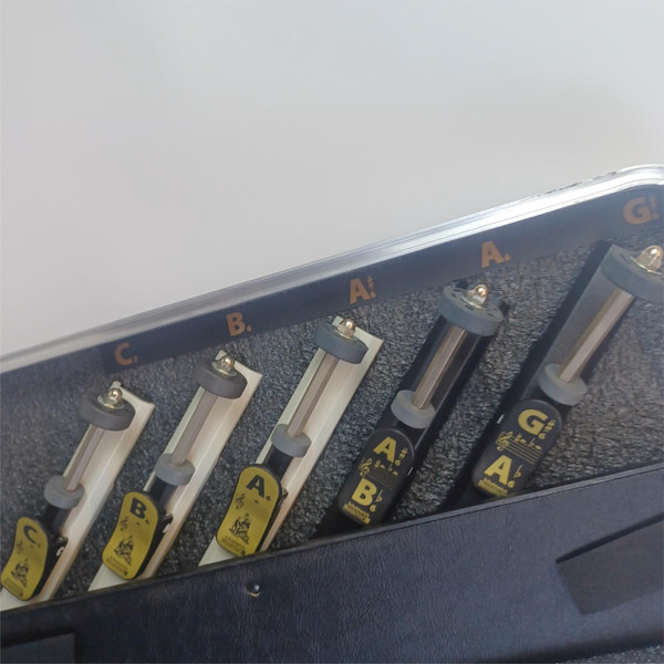 Schulmerich 3rd Octave Melody Chimes C4-F#4+G#6-C7 +Hardshell Case Set