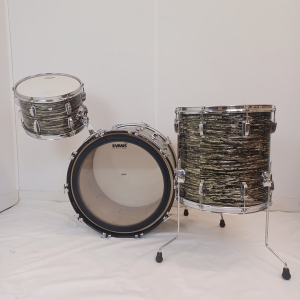 Ludwig Pre-Serial 22,13,16"Black Oyster Pearl Feb1961 Drum Set Ringo Beatles COB