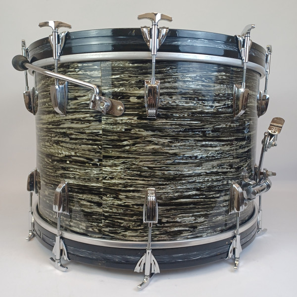 Ludwig Pre-Serial 22,13,16"Black Oyster Pearl Feb1961 Drum Set Ringo Beatles COB