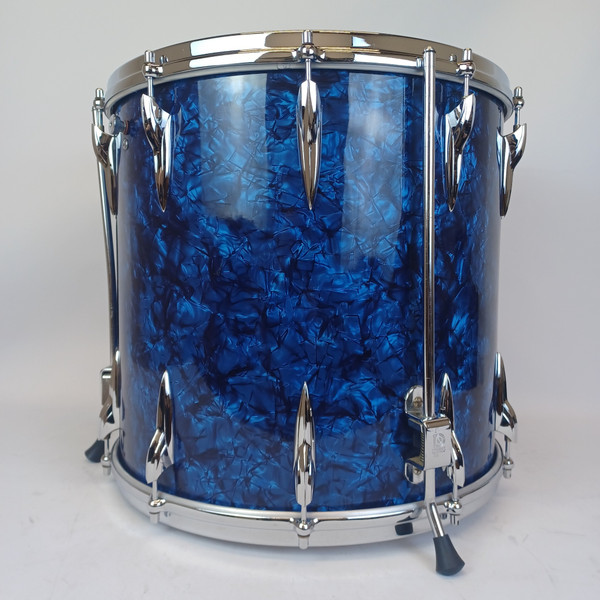 Premier 20,12,16" Blue Pearl Drum Set 3Ply Birch+Die-Cast-Rims Vintage 60s#54 UK
