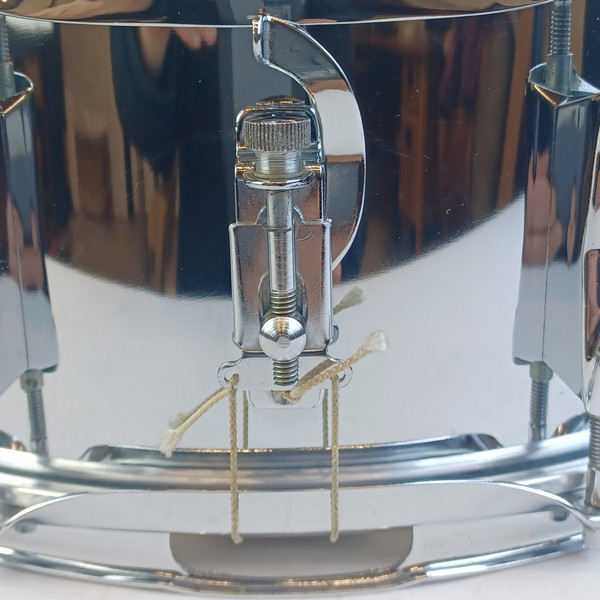 Premier 5x14"Snare Drum Chrome Steel Model#1005 8Lug England Vintage70 NEW Heads