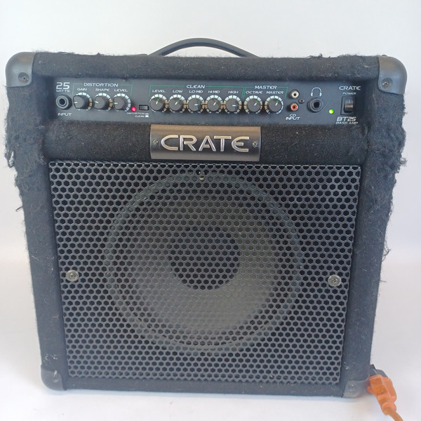 Crate BT25 Bass Amplifier 2 Channel Combo Amp 4Band EQ 25Watts 10"Speaker+Inputs