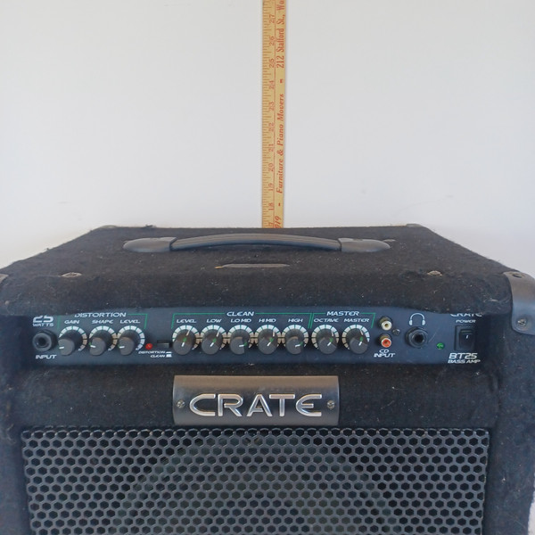 Crate BT25 Bass Amplifier 2 Channel Combo Amp 4Band EQ 25Watts 10"Speaker+Inputs