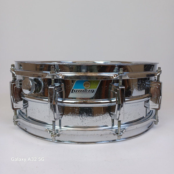 Ludwig Supraphonic 5x14"Snare Drum Blue/Olive #928722 10Lug Chicago Vintage 1972