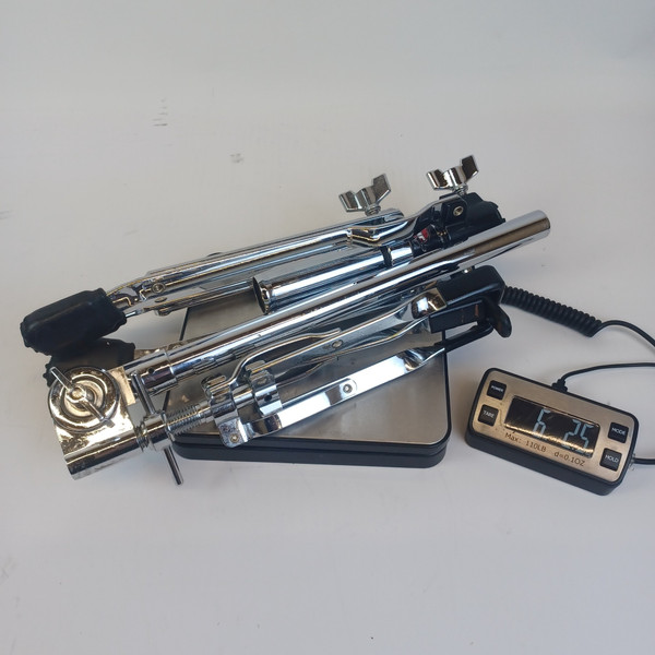 *Gibraltar Snare/Tom Drum Stand Chrome Single-Brace Throne Tripod+Basket+Feet