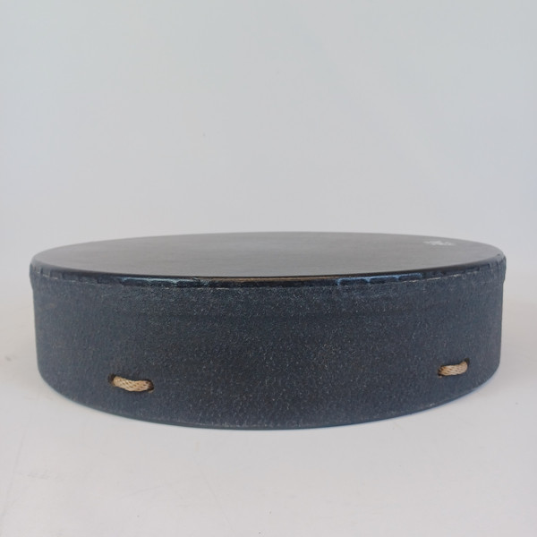 Remo 16"x3.5"Bahia Buffalo Bass Drum Pre-Tuned Black Earth Shell+Padded Case/Bag