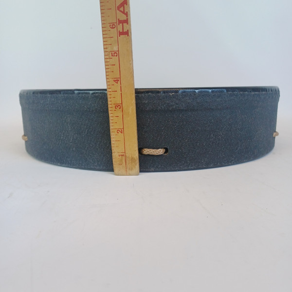 Remo 16"x3.5"Bahia Buffalo Bass Drum Pre-Tuned Black Earth Shell+Padded Case/Bag