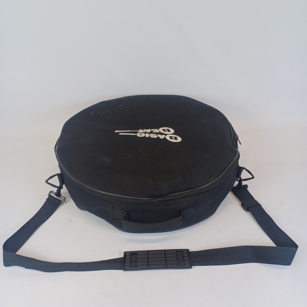 Remo 16"x3.5"Bahia Buffalo Bass Drum Pre-Tuned Black Earth Shell+Padded Case/Bag