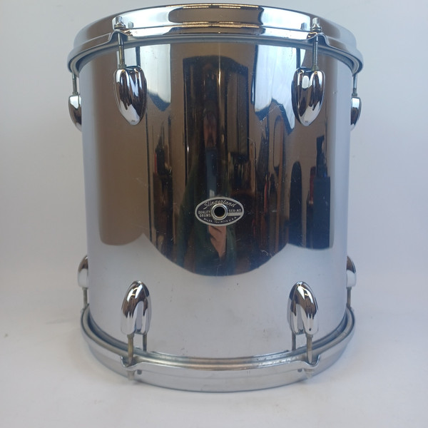 Slingerland 13x13"Chrome Over Wood Power Mega-Tom Magnum Vintage 5ply Maple Drum