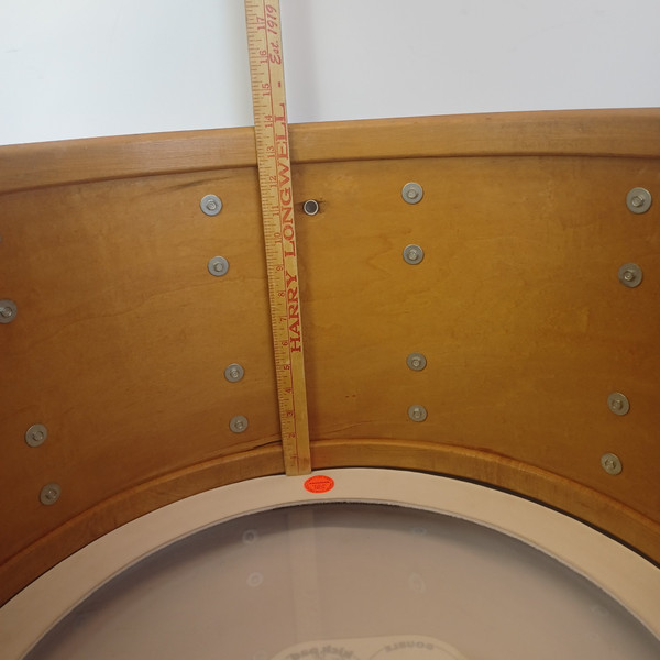 Slingerland 14x24" Jazz Rock Bass Drum Virgin 1970 3Ply Chrome Over Wood COW USA