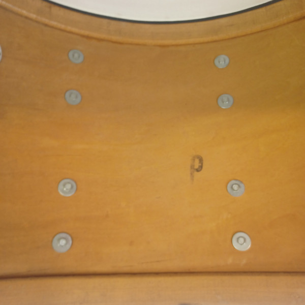 Slingerland 14x24" Jazz Rock Bass Drum Virgin 1970 3Ply Chrome Over Wood COW USA