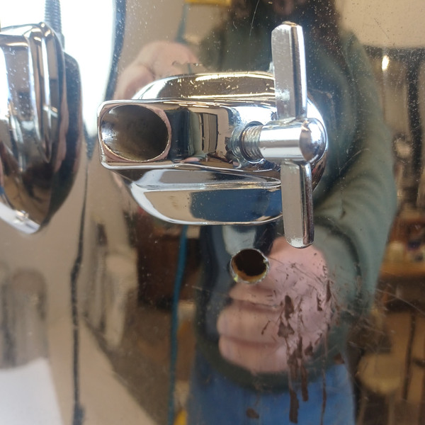 Slingerland 14x24" Jazz Rock Bass Drum Virgin 1970 3Ply Chrome Over Wood COW USA