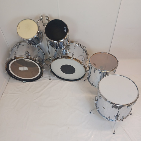 Slingerland 14x24" Jazz Rock Bass Drum Virgin 1970 3Ply Chrome Over Wood COW USA